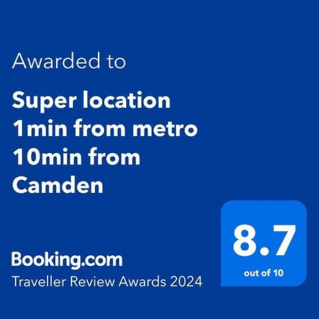 Super Location 1Min From Metro 10Min From Camden Apartman London Kültér fotó